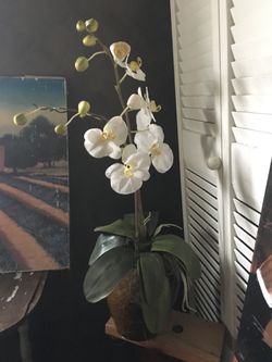 Really heavy fake orchid plant decor