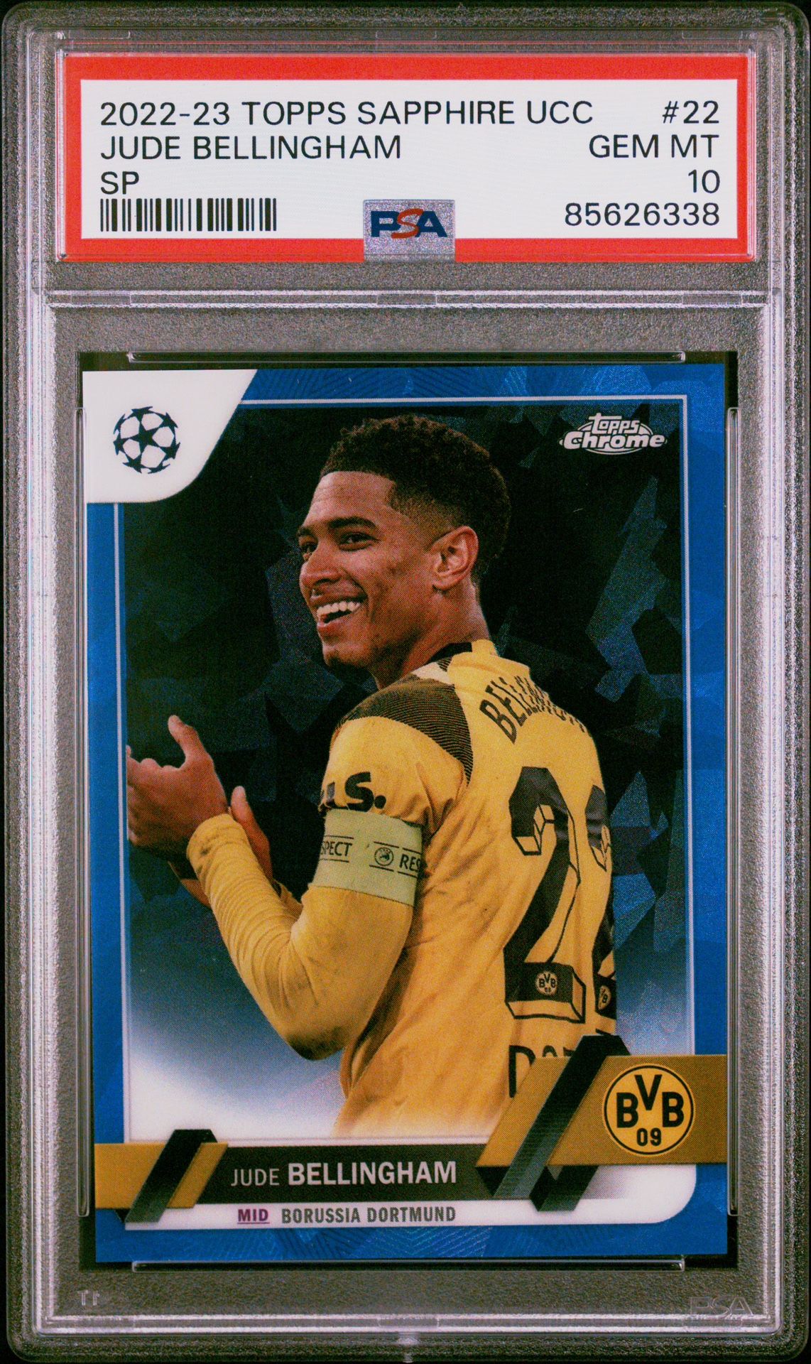 PSA 10 Jude Bellingham Topps Sapphire SP ππ₯