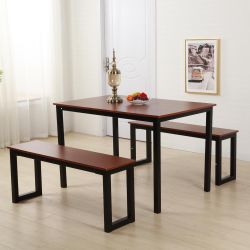 3 piece Set includes 1 table and 2 Benches