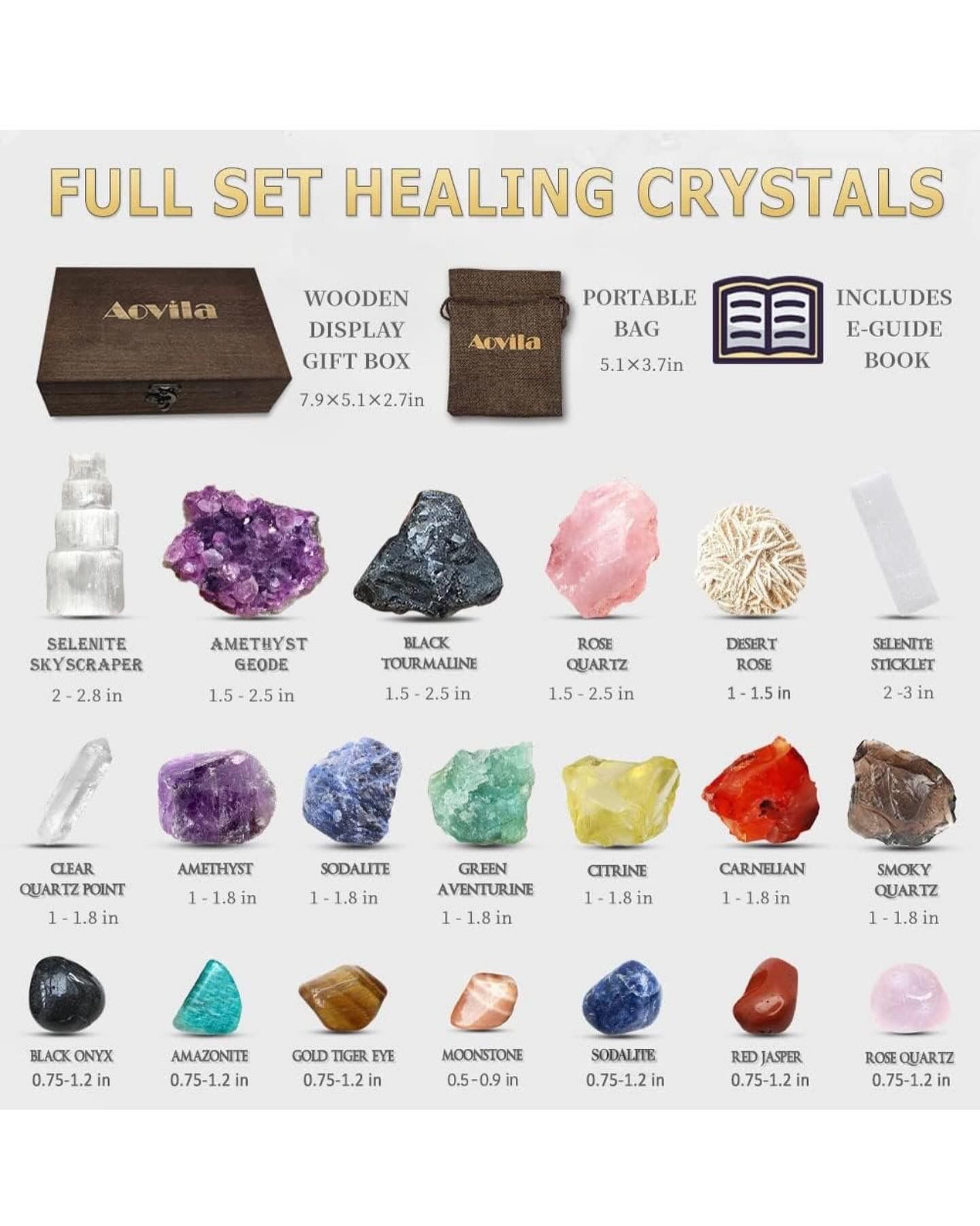 Healing Crystals Set