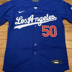 Betts Road Blue Dodgers Men Youth Jersey