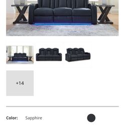 Brand New Fyne-Dyme Dual Power Reclining Sofa