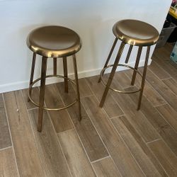 Gold Bar Stools 