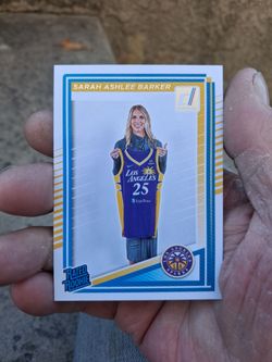 2025 Panini Donruss WNBA Sarah Ashlee Barker #100 Rated Rookie  - LA Sparks. Near Mint Condition