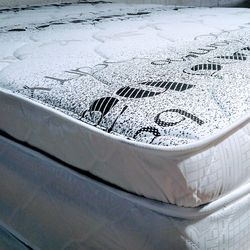 Queen pillow top mattress only brand new free delivery same-day