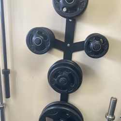 245lbs $599 YORK BARBELL COMPANY ISO GRIP OLYMPIC PLATE SET