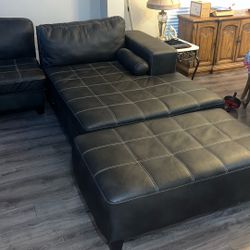 Black L Couch 