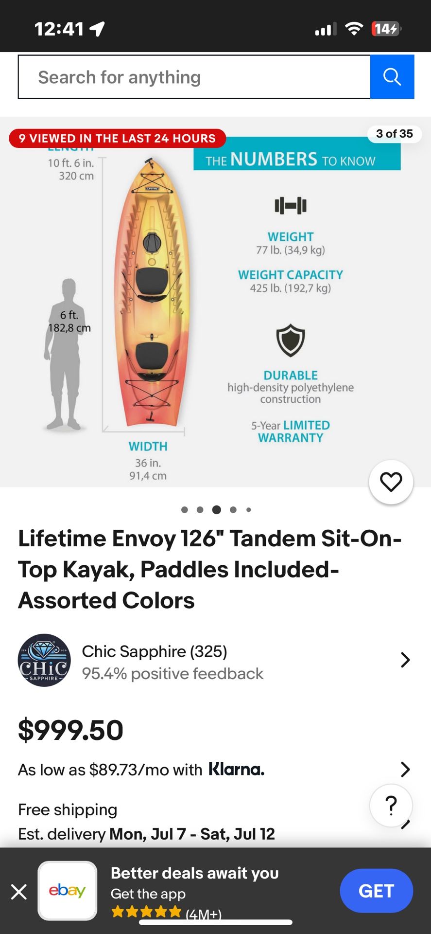 126” lifetime Envoy make me a offer