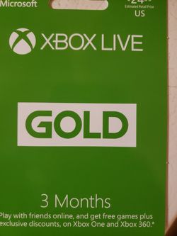 Xbox live card