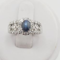 platinum cats eye alexandrite and diamond ring