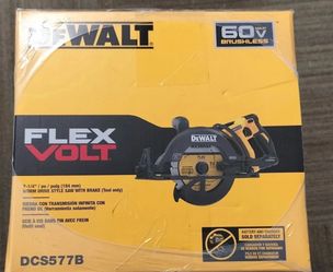 DEWALT FLEXVOLT 60V Brushless Circular Saw DCS577B 7-1/4" Battery Not Included