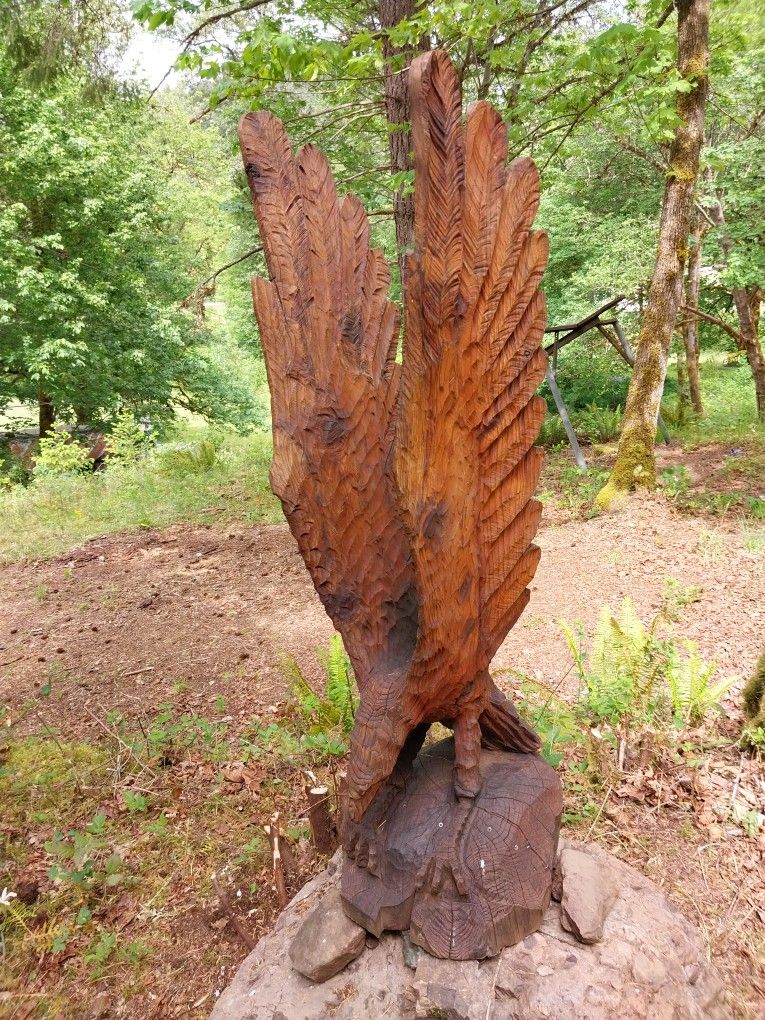 Chainsaw Carved American Eagle