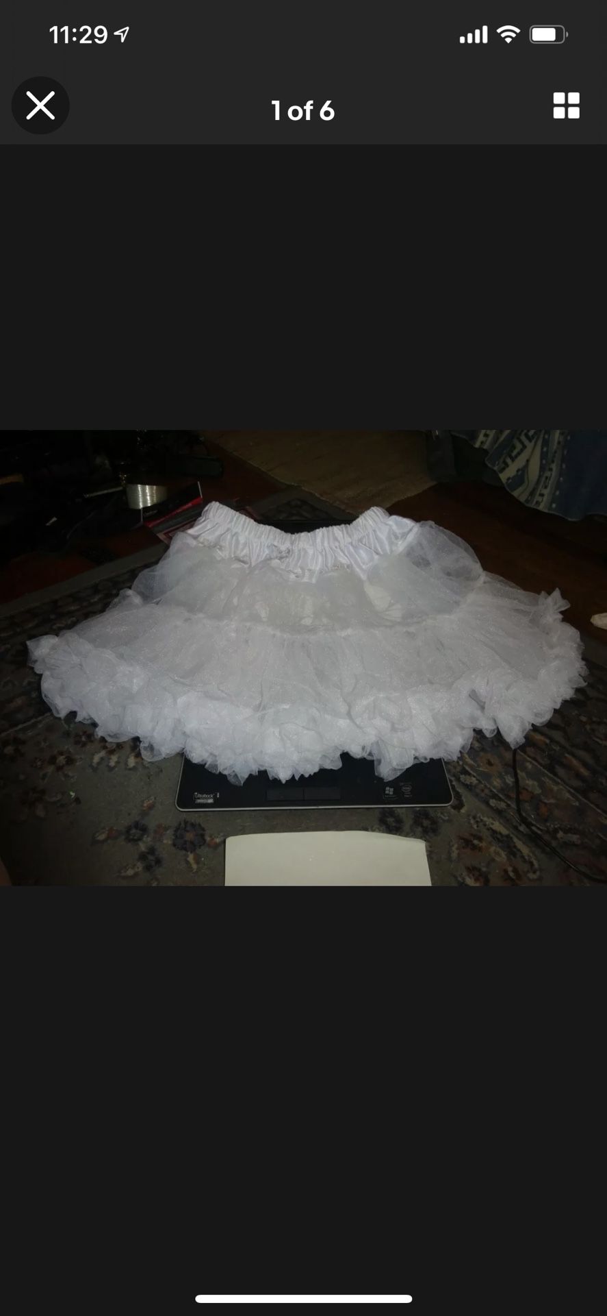 New White Petticoat Size Xl