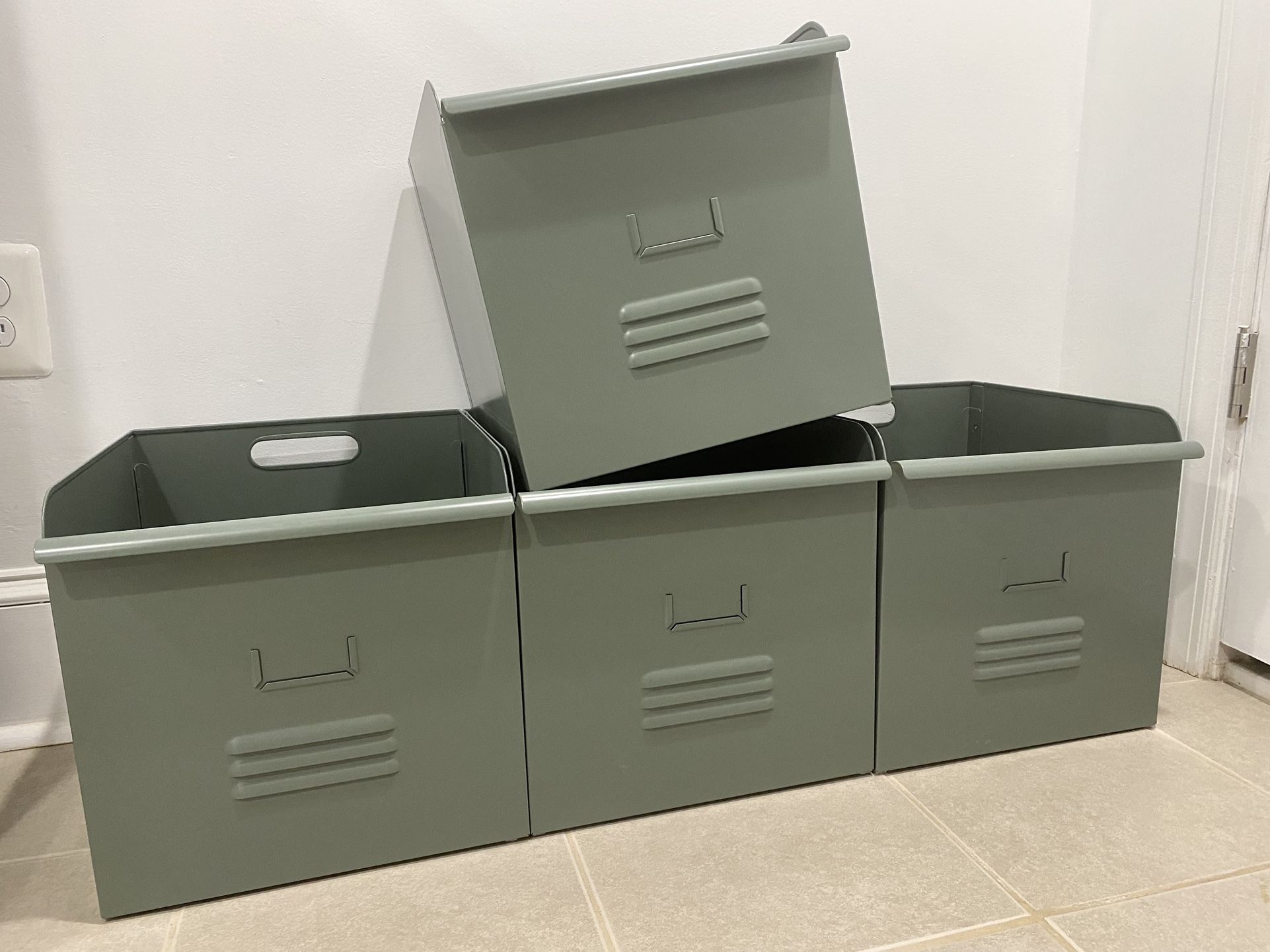 Metal Storage Bins