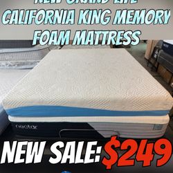 NEW GRAND LIFE CALIFORNIA KING MEMORY FOAM MATTRESS 