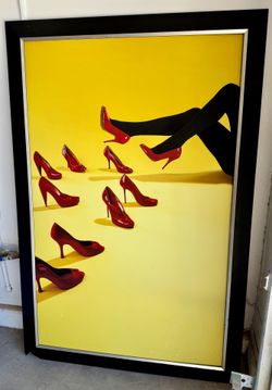 Large framed Art  No glass.