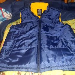 Ministry Of Fashine: Blue and Yellow Vest