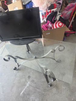 Glass table $50 OBO