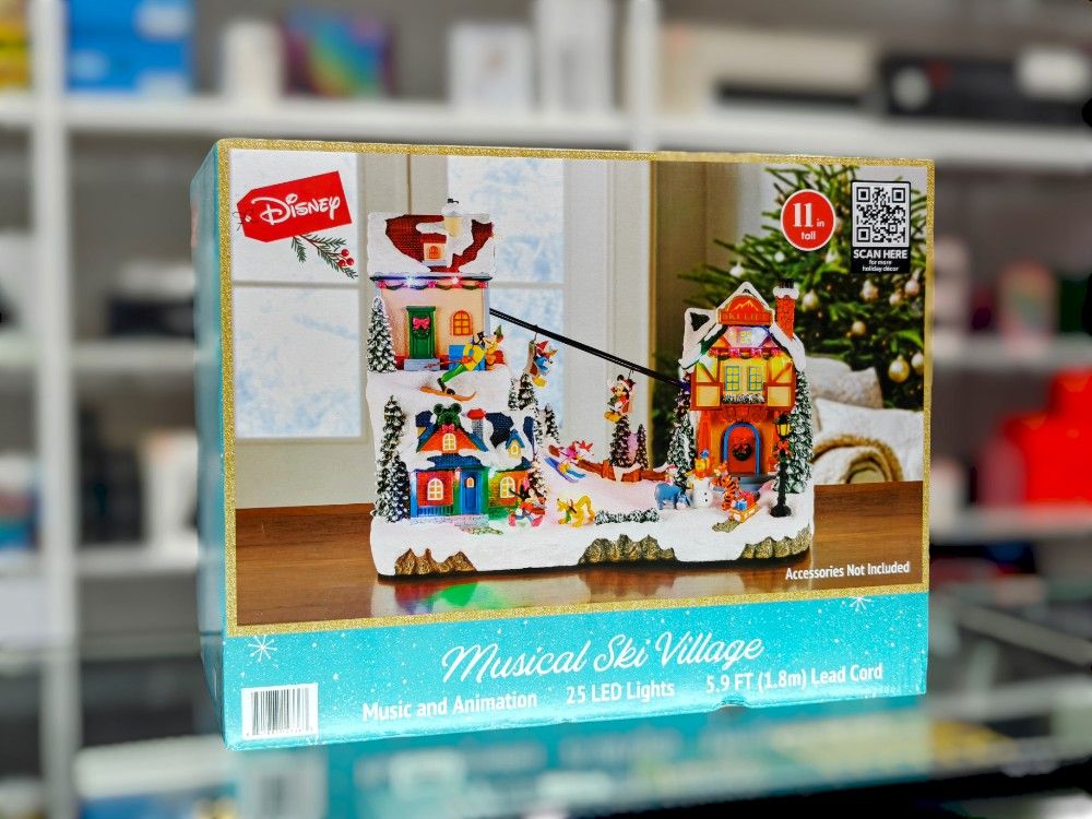Disney 11" Musical Ski Village