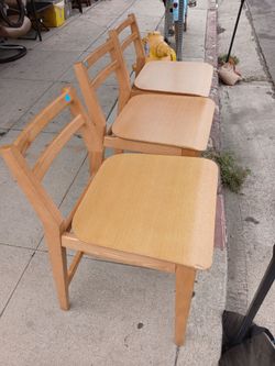Wood chairs