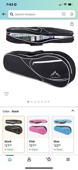 Himal 3 Racquet Tennis-Bag Premium Tennis-Racket-Bag with Protective Pad, Professional or Beginner Tennis Players, Lightweight Tennis Bag for All Ages