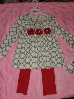 3T Toddler Girls Christmas Outfit Brand New