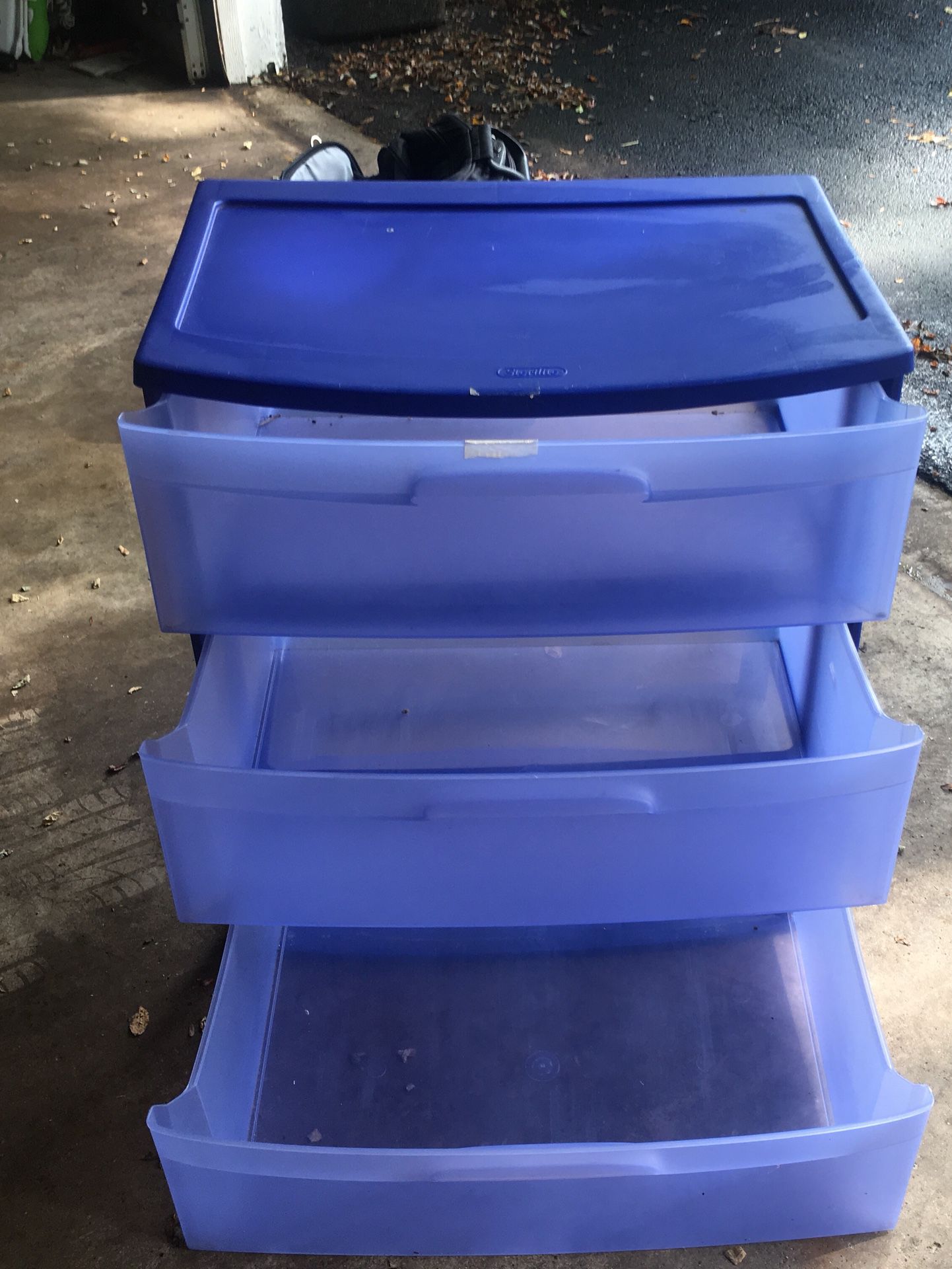 Three drawer storage container- sterilite