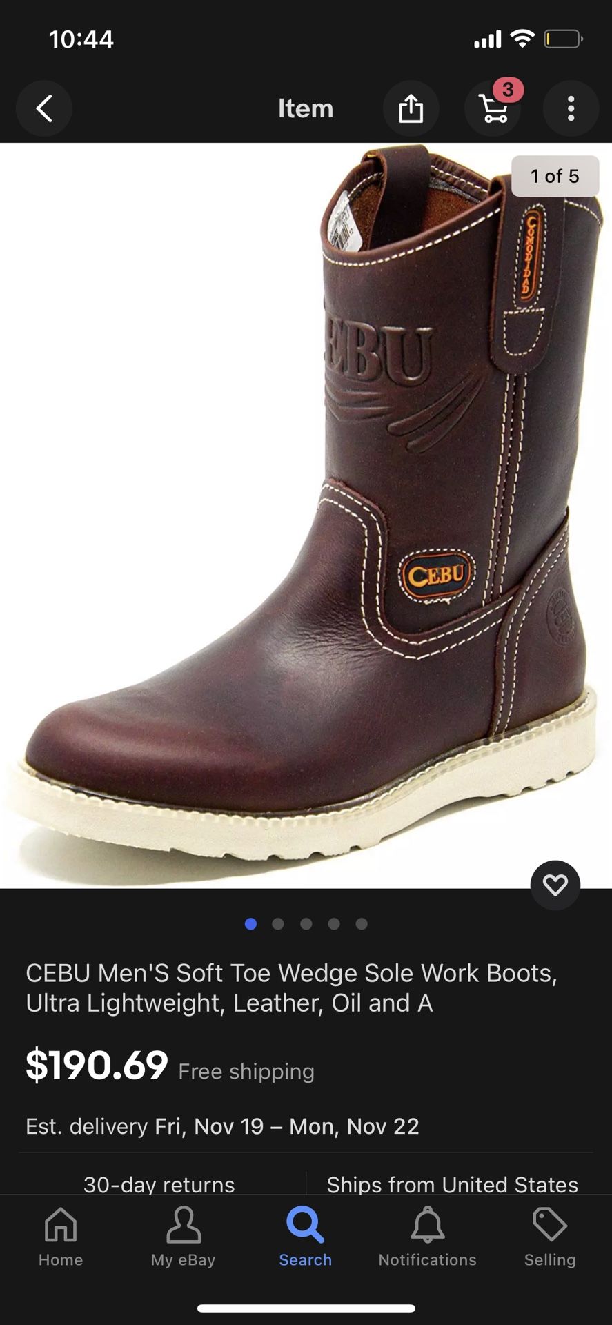Cebu Long Boots $100