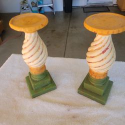 Two 10" Tall Candle Holders