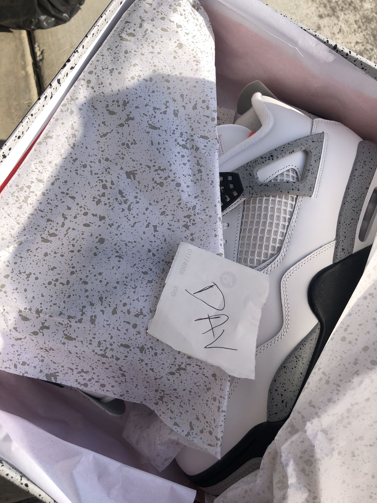 Jordan 4 Retro White Cement (2025) Size 13 * with proof of purchase *