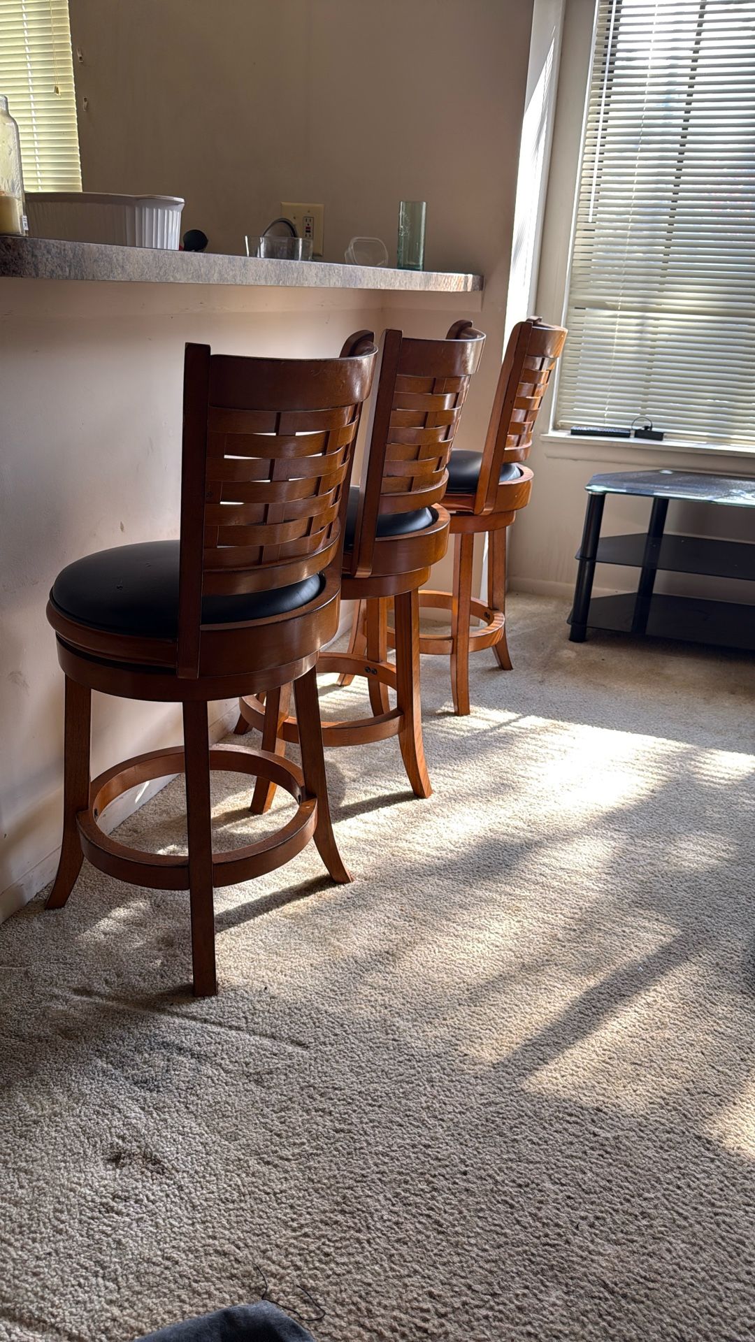 Set of 3 bar stools