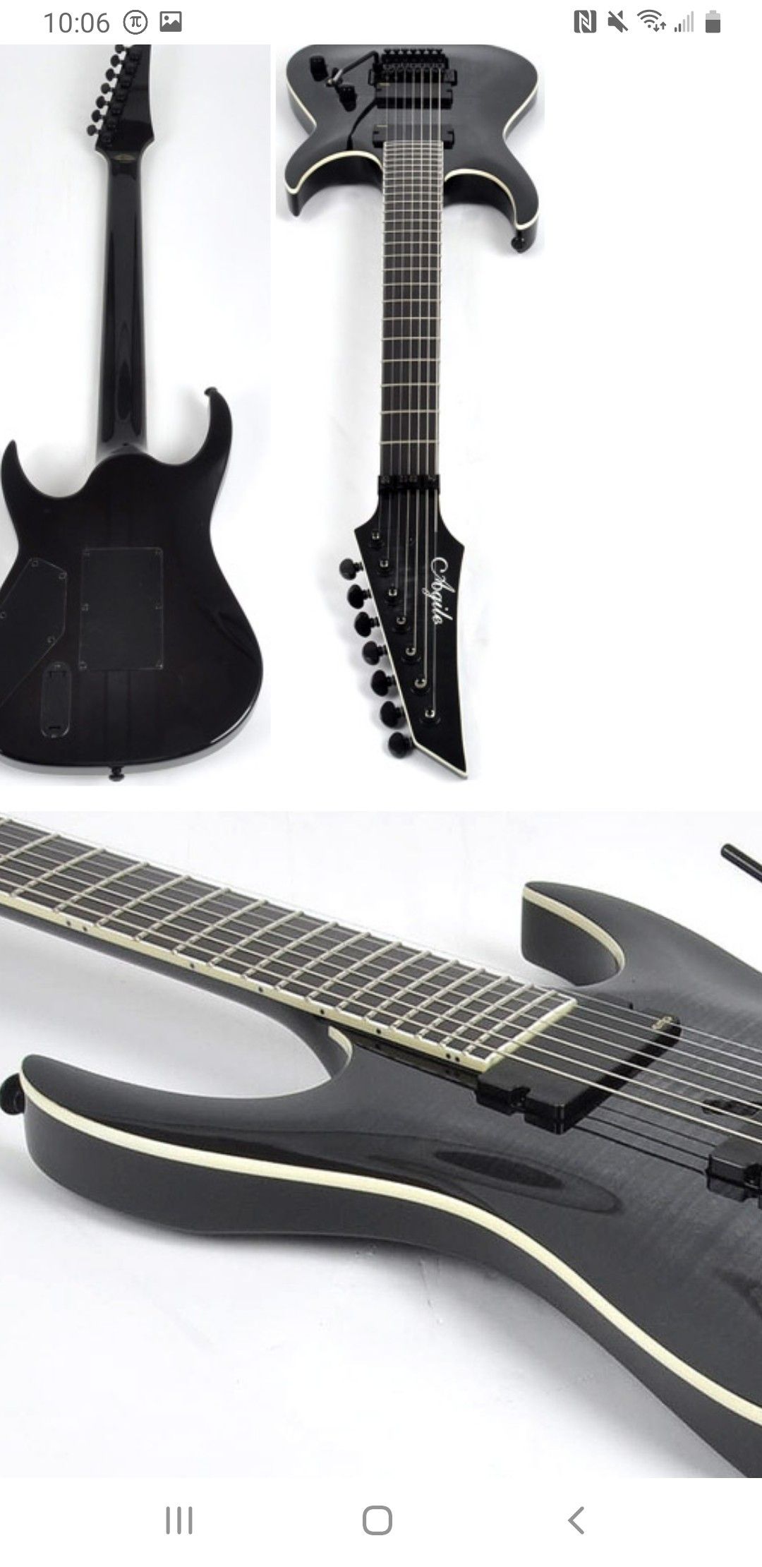 Agile 7 string emg 808s