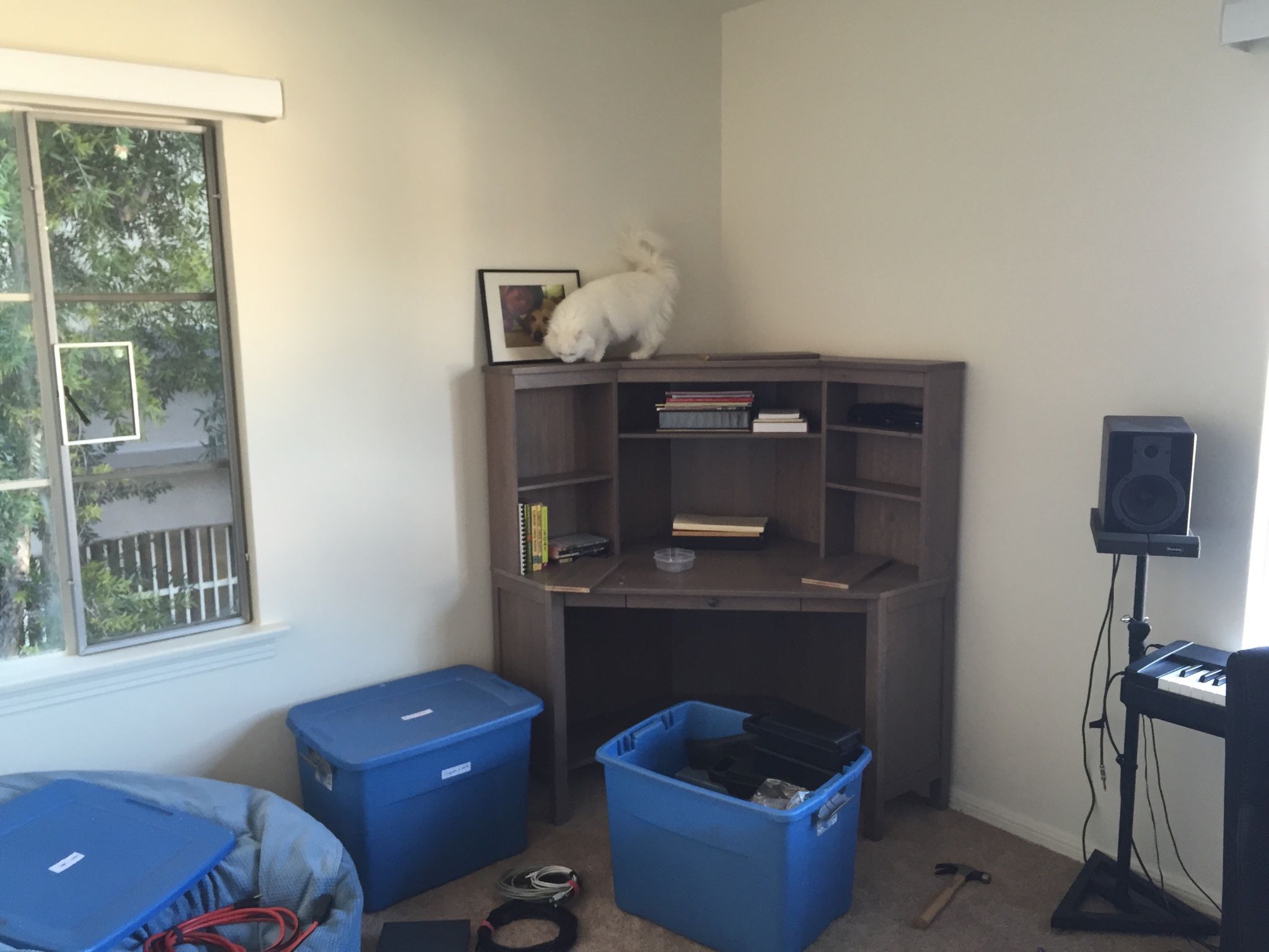 IKEA Hemnes Corner Workstation Grey - $75