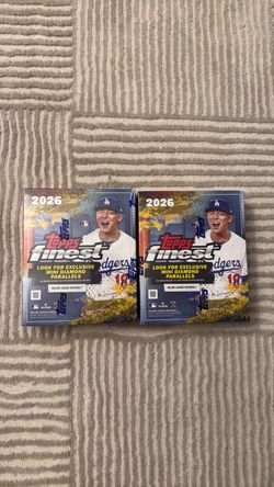 2026 Topps Finest Baseball Hobby Box Lot of 2