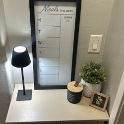 Weekly Meal Dry Erase Board