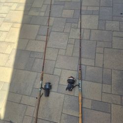 Old Antique Classic Fishing Rods