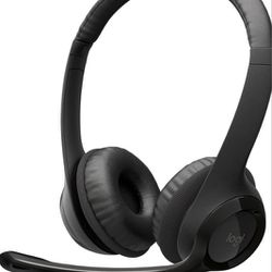 Logitech H390 Wired Headset, Stereo Headphones with Noise Cancelling Microphone

