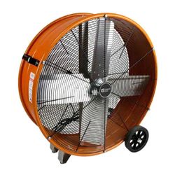 32 Inch 4 Blade Heavy Duty Drum Fan Commercial Brand Quality With Wheels 2 Speed, 5,600 Cfm