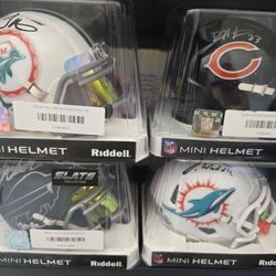 Autographed Mini NFL Helmets