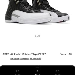 Air Jordan 12 Playoff 2022