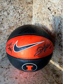 Signed Illinois Fighting Illini Nike Basketball Deron Williams #5 Luther Head #4