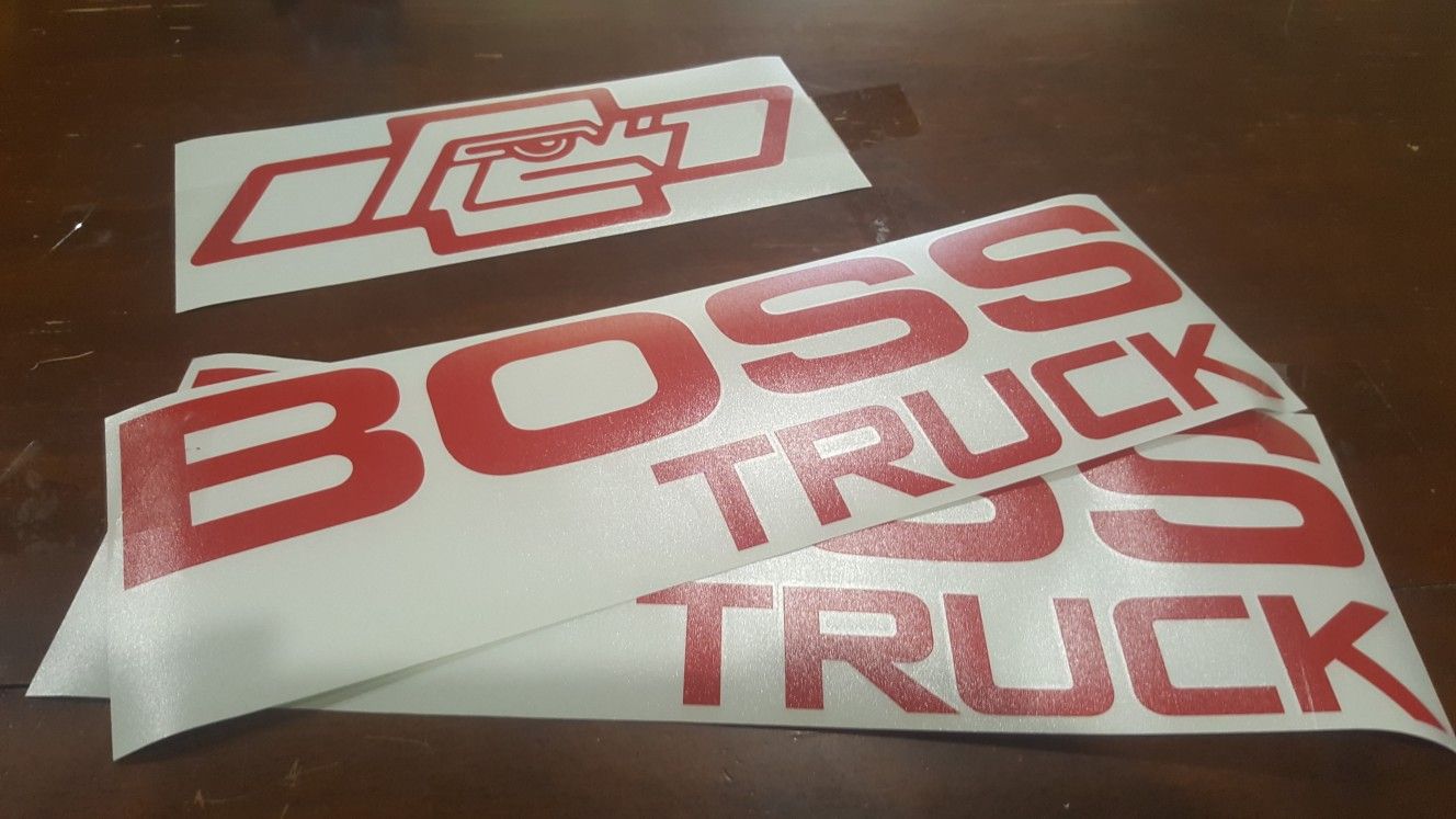 Chevy BOSS TRUCK 1995 400SS Silverado decal stickers