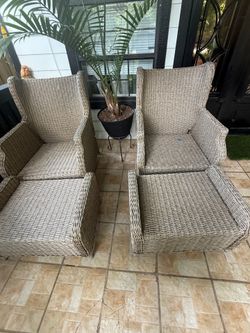 2 sillas de patio reclinables
