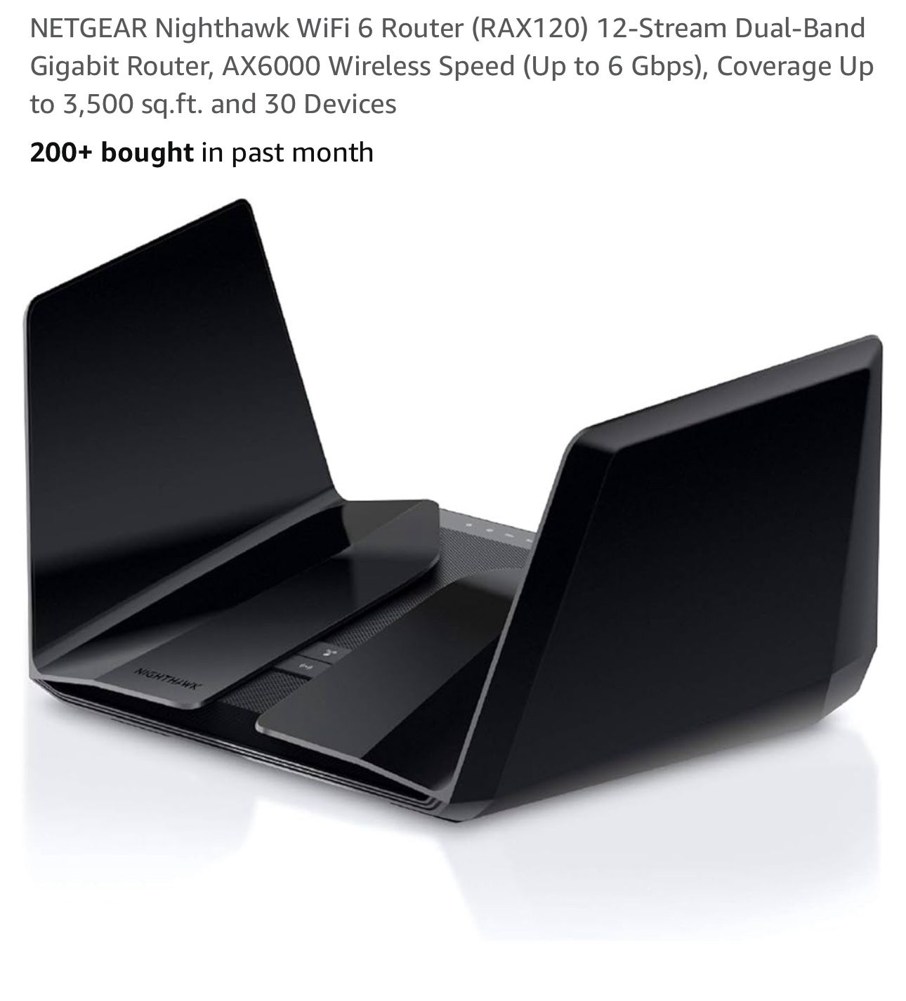 Nighthawk WiFi 6 RAX120