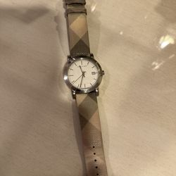 Burberry Grey Logo Watch 