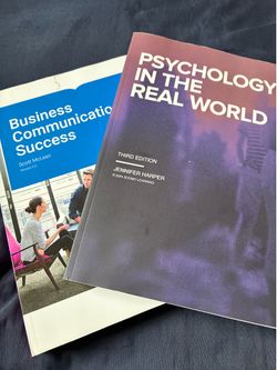 Psychology & Business College textbooks