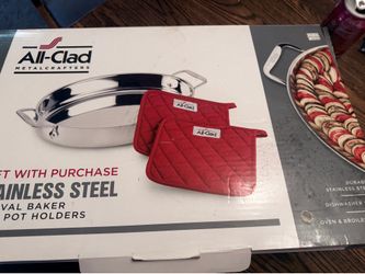 All-Clad - Stainless Steel 15’  Oval Baker