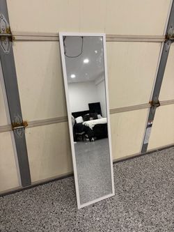 White Ikea LILJETRÄD Full length mirror