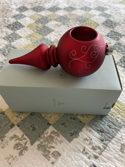 Partylite Ornament Red Tealight Holder