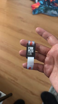 Complexcon wristband in downtown